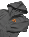 Erkek Toy Poodle Baskılı Oversize Fermuarlı Hoodie