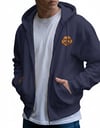 Erkek Toy Poodle Baskılı Oversize Fermuarlı Hoodie