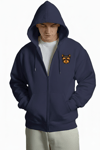 Erkek Yorkshire Terrier Baskılı Oversize Fermuarlı Hoodie
