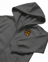 Erkek Yorkshire Terrier Baskılı Oversize Fermuarlı Hoodie