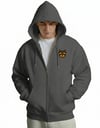 Erkek Yorkshire Terrier Baskılı Oversize Fermuarlı Hoodie