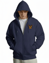 Erkek Yorkshire Terrier Baskılı Oversize Fermuarlı Hoodie