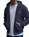 Erkek Yorkshire Terrier Baskılı Oversize Fermuarlı Hoodie