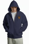 Erkek Yorkshire Terrier Baskılı Oversize Fermuarlı Hoodie