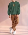 Fransız Bulldog Baskılı Unisex Sweatshirt – Minimal Köpek Tasarımı