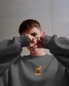Fransız Bulldog Baskılı Unisex Sweatshirt – Minimal Köpek Tasarımı
