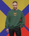 Fransız Bulldog Baskılı Unisex Sweatshirt – Minimal Köpek Tasarımı