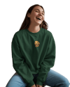 Golden Retriever Baskılı Kadın Sweatshirt – Minimal Göğüs Baskı Antrasit Regular Fit
