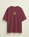 Golden Retriever Köpek Baskılı Unisex Oversize Tişört – Minimal Sevimli Golden Tasarım