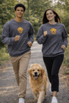 Golden Retriever Köpek Desenli Sevgili Sweatshirt – Unisex Çift Kombini