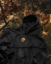 Golden Retriever Nakışlı Siyah Erkek Hoodie – Oversize Kapüşonlu Sweatshirt