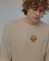 Goldendoodle Köpek Baskılı Unisex Oversize Tişört – Minimal Sevimli Poodle Mix Tasarım