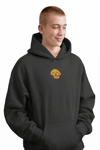 Goldendoodle Nakışlı Siyah Erkek Hoodie – Oversize Kapüşonlu Sweatshirt