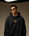 Goldendoodle Nakışlı Siyah Erkek Hoodie – Oversize Kapüşonlu Sweatshirt