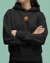 Goldendoodle Nakışlı Siyah Kadın Hoodie – Oversize Kapüşonlu Sweatshirt