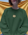 Kadın Baskılı Sweatshirt – İran Kedisi (Persian Cat) Minimal Tasarım
