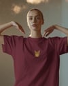 Kadın Bengal Kedisi Baskılı Oversize Tişört – Minimal Bengal Cat Tasarım