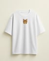 Kadın Bengal Kedisi Baskılı Oversize Tişört – Minimal Bengal Cat Tasarım