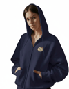Kadın Persian (İran Kedisi) Baskılı Tam Boy Fermuarlı Oversize Hoodie