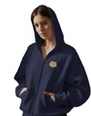Kadın Persian (İran Kedisi) Baskılı Tam Boy Fermuarlı Oversize Hoodie