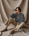 Kadın Rahat Kesim %100 Pamuk Sweatshirt, Dtf Baskılı Bisiklet Yaka