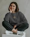 Kadın Rahat Kesim %100 Pamuk Sweatshirt, Dtf Baskılı Bisiklet Yaka
