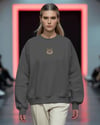 Kadın Rahat Kesim %100 Pamuk Sweatshirt, Dtf Baskılı Bisiklet Yaka