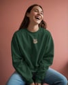 Kadın Rahat Kesim %100 Pamuk Sweatshirt, Dtf Baskılı Bisiklet Yaka