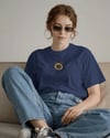 Kadın Siyam Kedisi Baskılı Oversize Tişört – Minimal Siamese Cat Tasarım