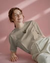 Kadın Siyam Kedisi Baskılı Oversize Tişört – Minimal Siamese Cat Tasarım