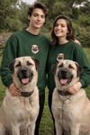 Kangal Köpek Desenli Sevgili Sweatshirt – Unisex Çift Kombini