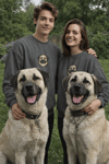 Kangal Köpek Desenli Sevgili Sweatshirt – Unisex Çift Kombini