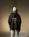 Mona Lisa Kedi Tasarımlı Siyah Unisex Kapüşonlu Sweatshirt – Sanatsal & Retro Hoodie