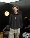Ortadan Logolu Kedili Unisex Hoodie %100 Pamuk