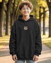 Ortadan Logolu Kedili Unisex Hoodie %100 Pamuk