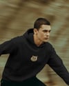 Persian Kedili Hoodie Unisex %100 Pamuk | Siyah Kapüşonlu Sweatshirt Göğüs Ortası Minimal Logo