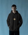 Persian Kedili Hoodie Unisex %100 Pamuk | Siyah Kapüşonlu Sweatshirt Göğüs Ortası Minimal Logo