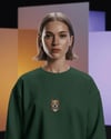 Pitbull Baskılı Kadın Sweatshirt – Minimal Güçlü Duruş Tasarımı Regular Fit
