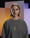 Pitbull Baskılı Kadın Sweatshirt – Minimal Güçlü Duruş Tasarımı Regular Fit