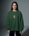 Pitbull Baskılı Kadın Sweatshirt – Minimal Güçlü Duruş Tasarımı Regular Fit