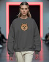 Pomeranian Baskılı Kadın Sweatshirt – Regular Fit Minimal Köpek Tasarım