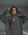 Pomeranian Figürlü Siyah Unisex Kapüşonlu Sweatshirt – DTF Baskı