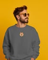 Pomeranian Köpek Figürlü Minimal Unisex Sweatshirt – Baskılı