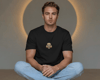 Poodle Köpek Baskılı Unisex Oversize Tişört – Minimal Kıvırcık Poodle Tasarım