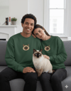 Ragdoll Kedi Desenli Sevgili Sweatshirt – Unisex Çift Kombini