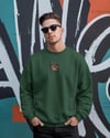 Rottweiler Baskılı Unisex Sweatshirt – Minimal Köpek Figürlü Günlük Oversize Sweat