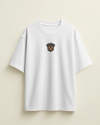 Rottweiler Köpek Baskılı Unisex Oversize Tişört – Minimal Güçlü Rottweiler Tasarım