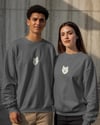 Samoyed Köpek Desenli Sevgili Sweatshirt – Unisex Çift Kombini