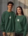 Samoyed Köpek Desenli Sevgili Sweatshirt – Unisex Çift Kombini
