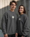 Samoyed Köpek Desenli Sevgili Sweatshirt – Unisex Çift Kombini